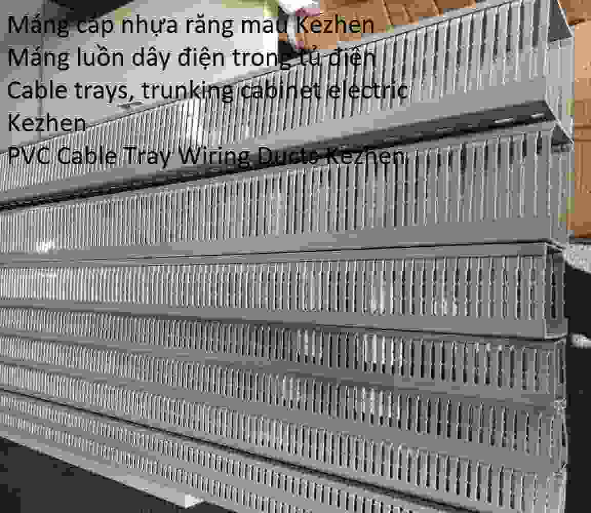 Máng nhựa đi dây điện Kezhen 80x40 x2000 mm 